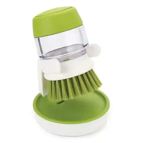 Dish Brush With Soap Dispenser Palm Brush Dish washing Kitchen Scrub