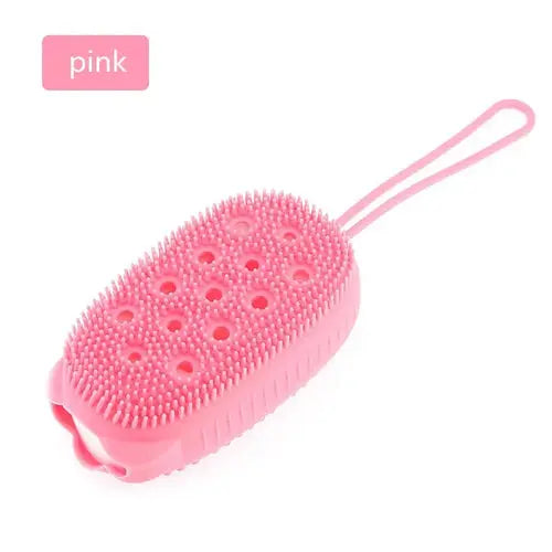 Silicone Body Scrubber Shower Exfoliating Scrub Sponge Bubble Bath