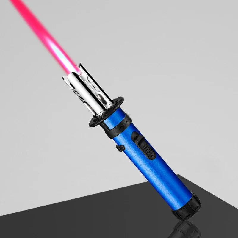 Turbo Torch Jet Gas Lighter High Firepower Windproof Spray Gun Kitchen Cooking Smoking Accessories Jewelry Welding Cigar Lighter Unusual lighters Store
