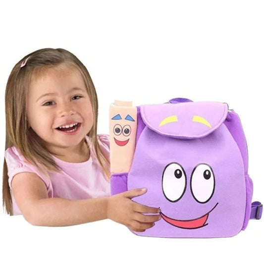 Dora Explorer Backpack Rescue Bag with Map,Pre-Kindergarten Toys Purple Christmas Gifts Stone's Store