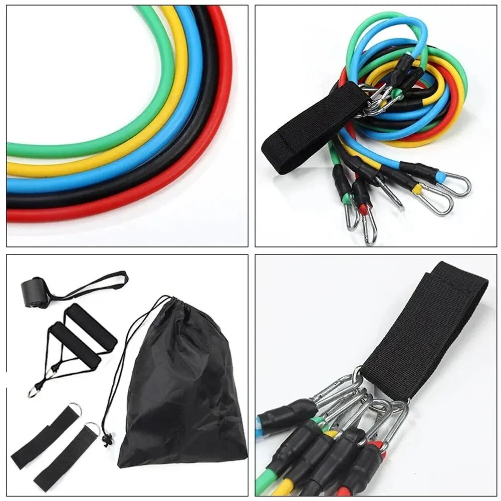 11pcs/Set Pull Rope, Resistance Bands, Portable Fitness Equipment,