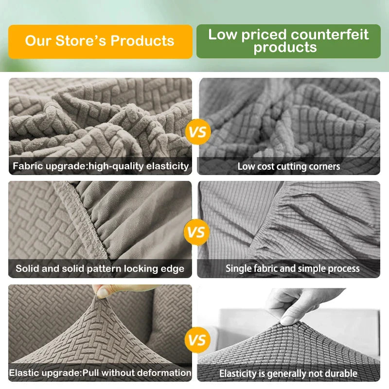 Premium Stretch Velvet Sofa Cover – Washable, Non-Slip, Pet & Kid Friendly