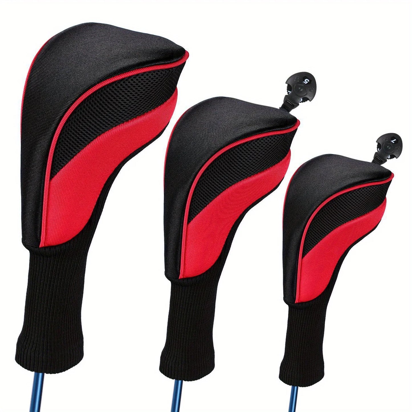 Golf Headcovers Set - Perfect Fit Driver, Fairway Wood, And Hybrid