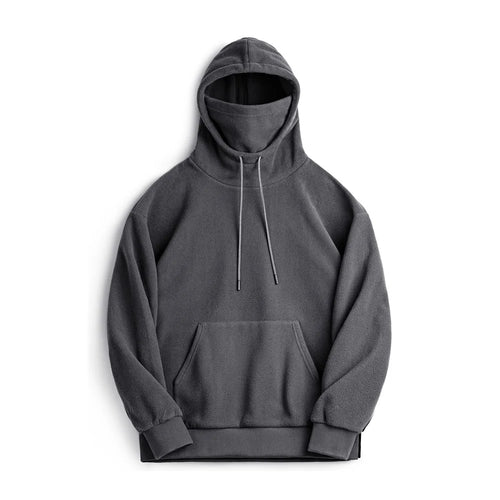 Maden Casual Polar Fleece Hooded Sweatshirt Solid Color Windproof AliExpress