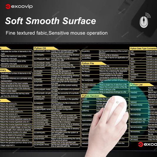EXCO Python Programing Mouse Pad Large Shortcuts Cheat Sheet Keyboard AliExpress
