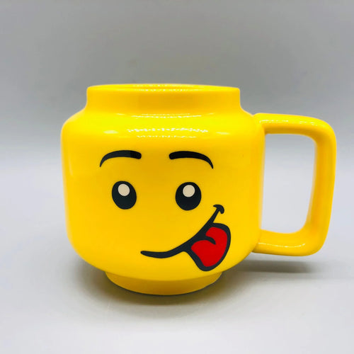 Cartoon Ceramic Mug Cup 250ML with Cute Impish Expression Figure Head