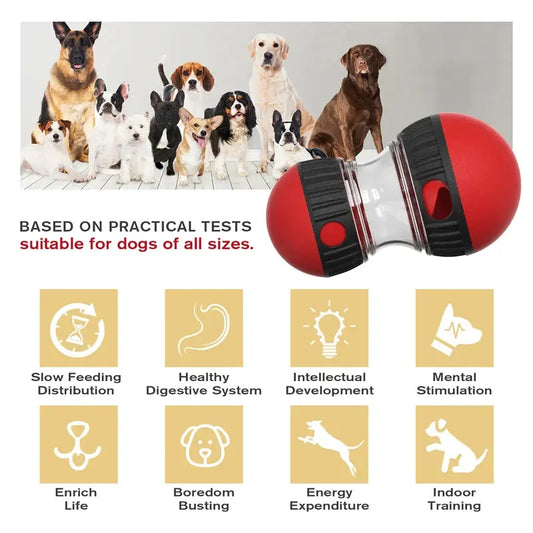 Dog Toys Increase Intelligence Elliptical Track Rolling Ball Leaky