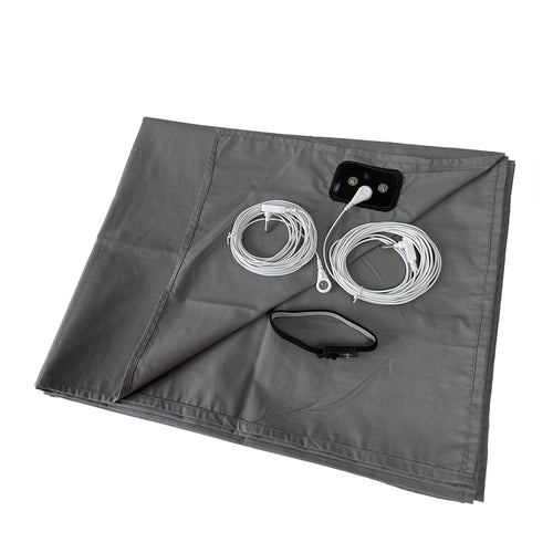 Earthing Bed Sheet with Conductive Silver Fiber Grounded Antistatic