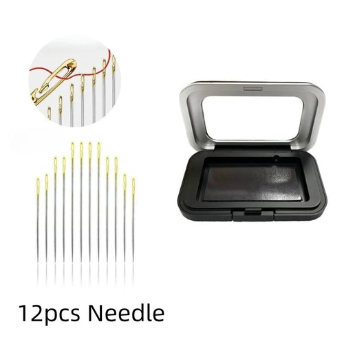 Magnetic Sewing Needles Holder Black Rectangle Sewing Needle Storage