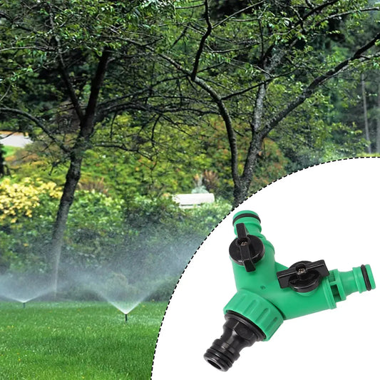 2 Way Garden Water Pipe Connectors Pipe Adapter Y Shape Hose Splitter