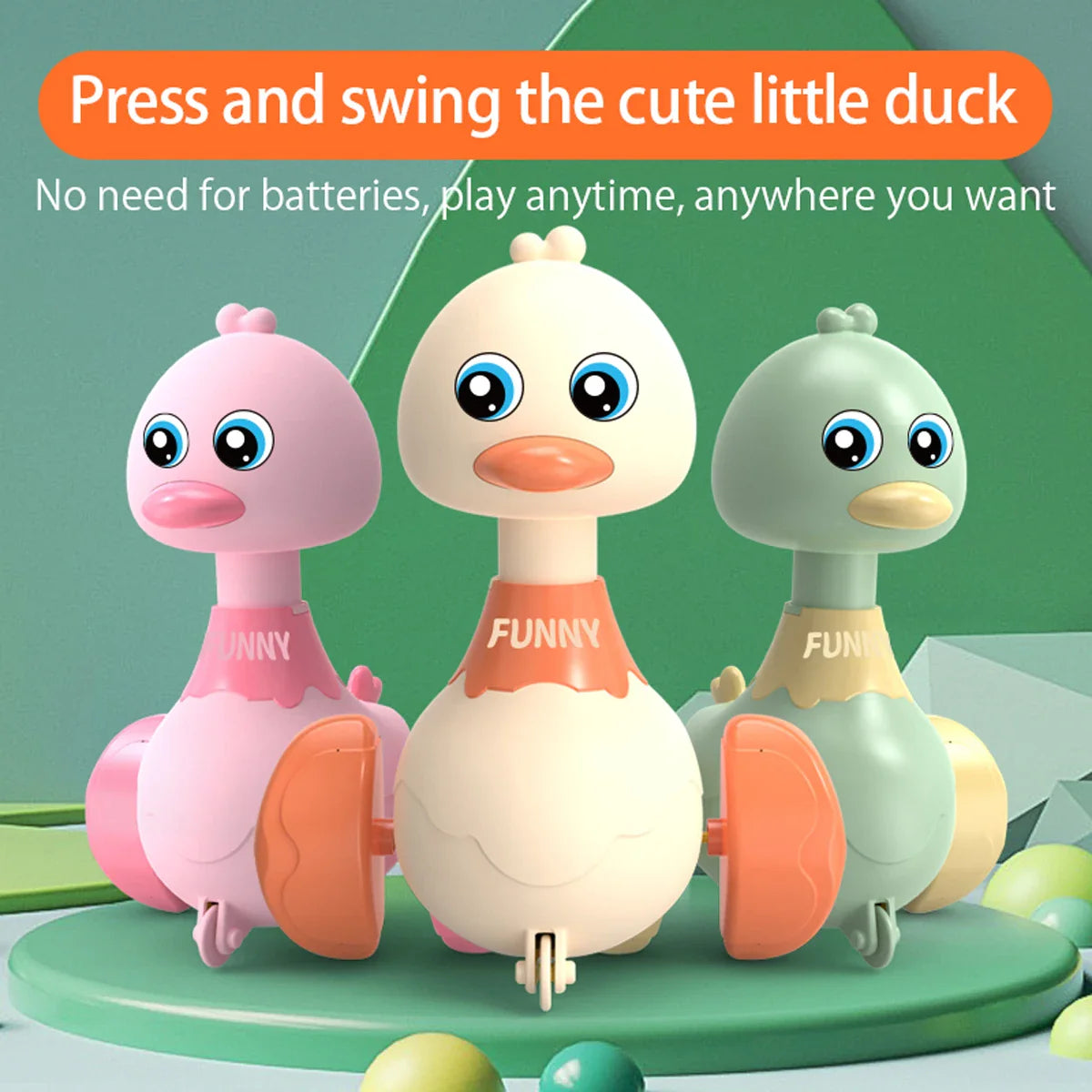 Baby Spielzeug Schaukel Ente Spielzeug Cartoon Presse Fahrzeuge gleiten Tier Trägheit zurückziehen Autos frühe Bildung Spielzeug für Kleinkinder Jungen Mädchen