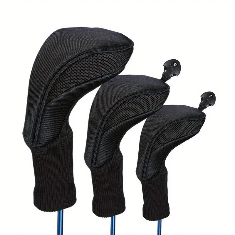 Golf Headcovers Set - Perfect Fit Driver, Fairway Wood, And Hybrid