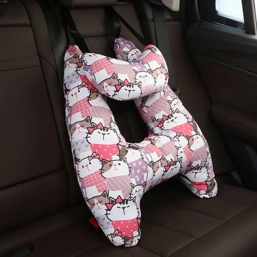 Cute Animal Pattern Kid Neck Head Support U-Shape Children Travel