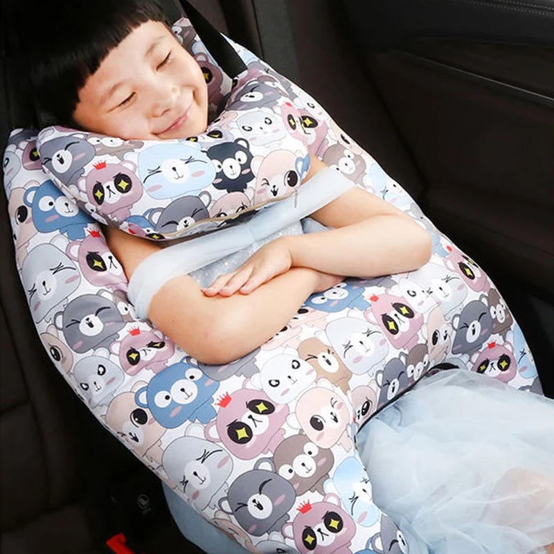 Cute Animal Pattern Kid Neck Head Support U-Shape Children Travel