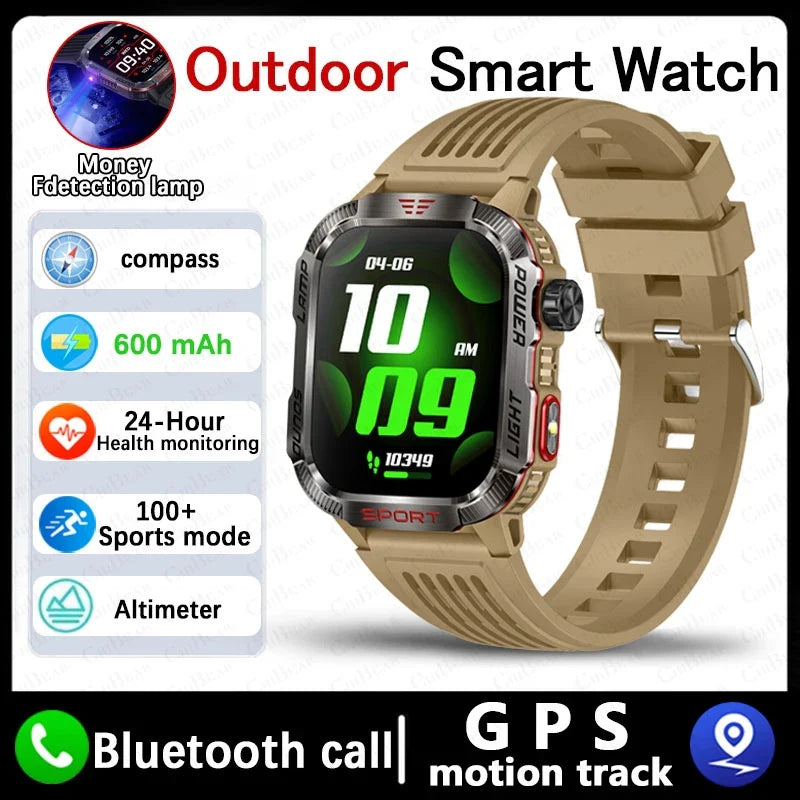 Military GPS Smartwatch – Rugged & Adventure-Ready