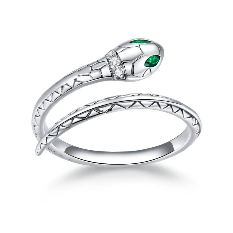 Adjustable Rings Real 925 Sterling Silver Stackable Engagement Zircon Open Size Rings For Women Jewelry