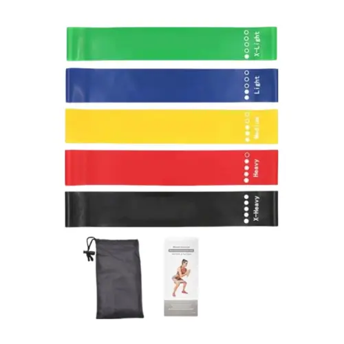 7Pcs Tpe Resistance Bands Fitness Set Rubber Loop Strength Training