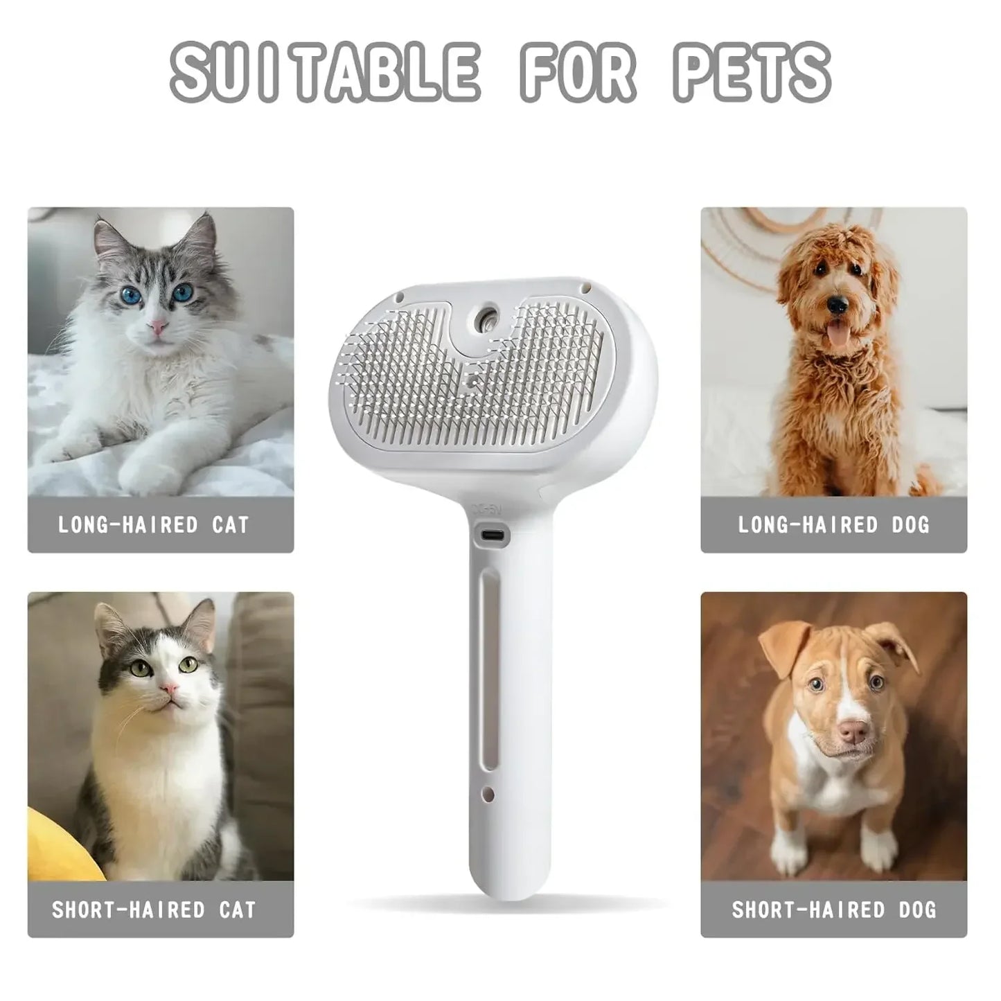 SonicSpray Grooming Brush