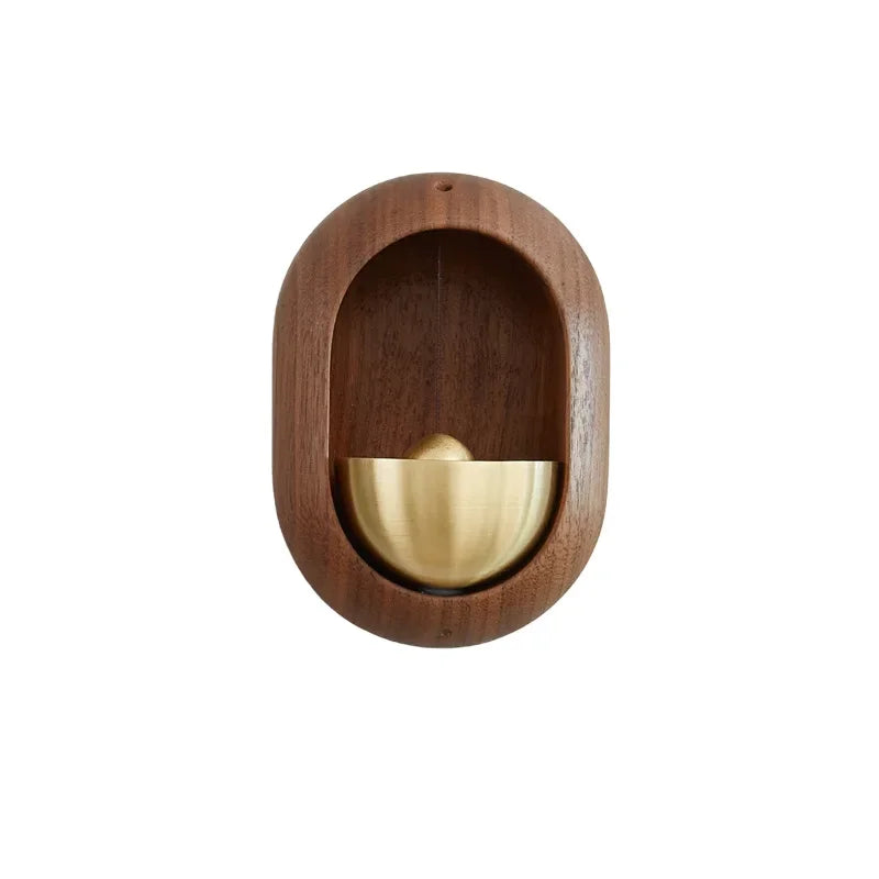 Wooden Wind Chimes Wireless Doorbell Entrance Door Bell Decorative Wind Bell for Home Opening Hanging Decorations