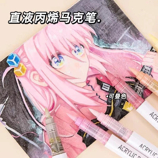 VividFlow Markers: Bold Colors, Smooth Strokes! Kawaii Stationery Store