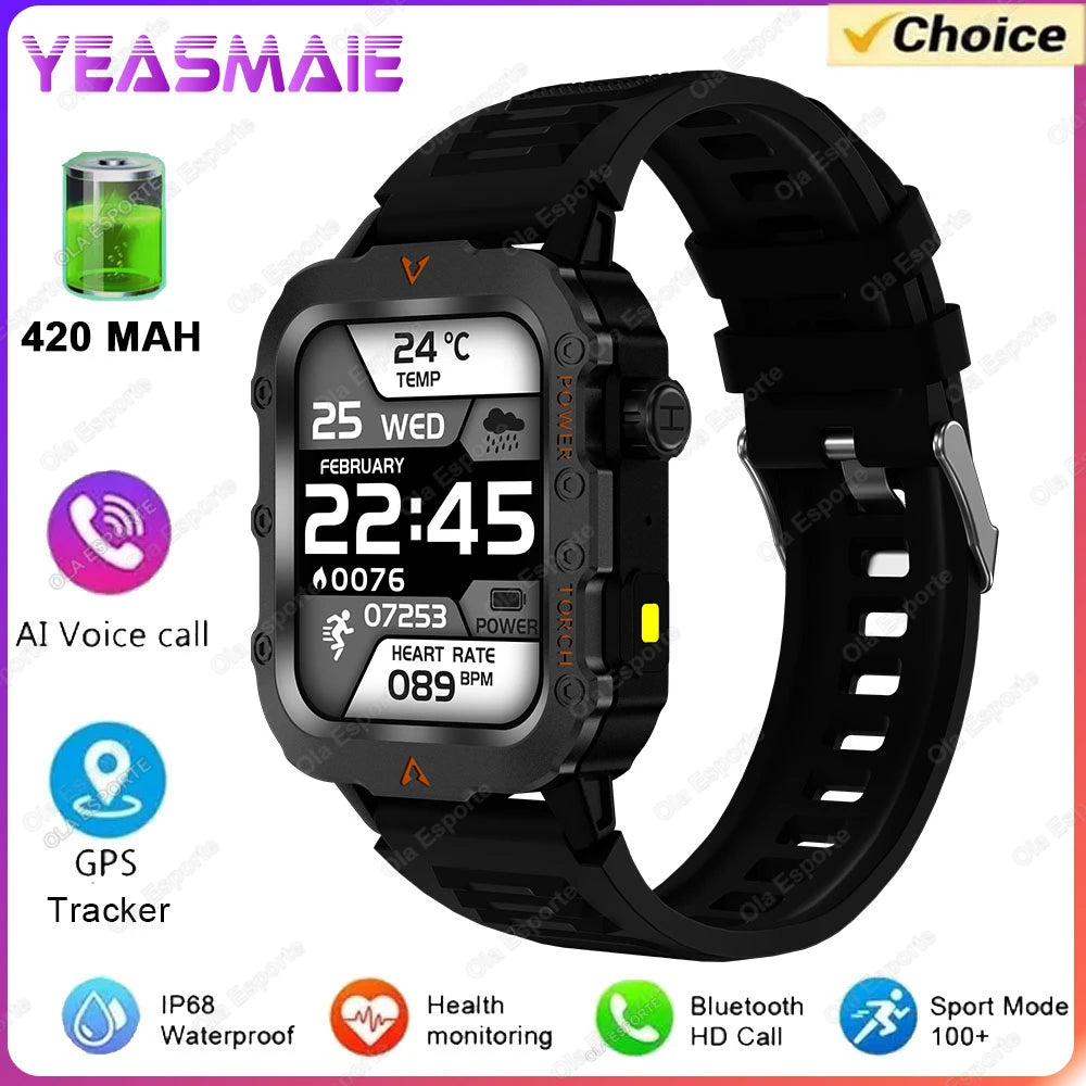 Military GPS Smartwatch – Rugged & Adventure-Ready