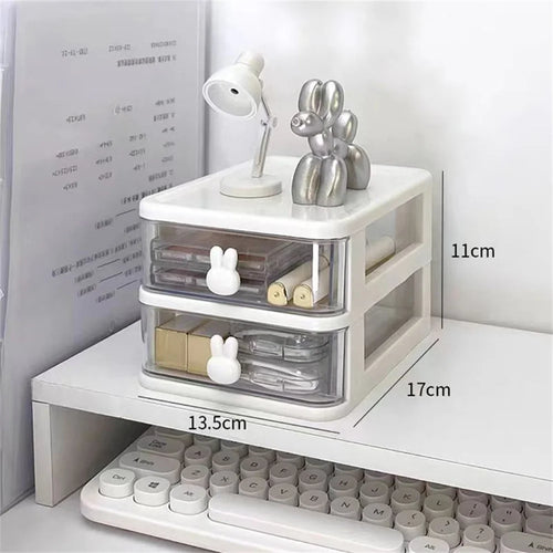 Transparent Desk Organizer Drawer Cute Plastic Clear Organizing Boxes