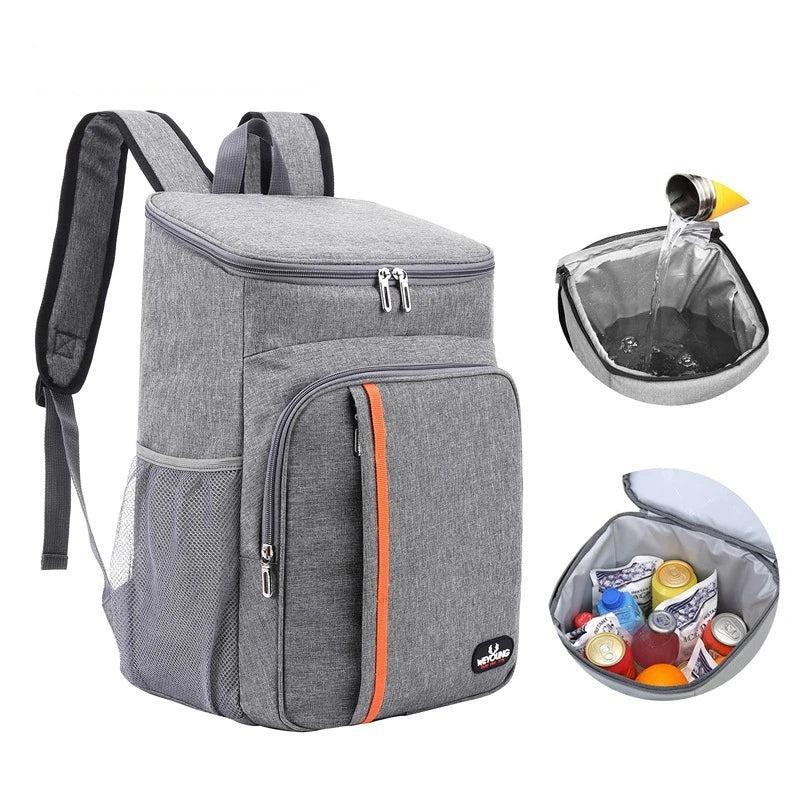 18L Portable Thermal Lunch Bag Food Box Durable Waterproof Cooler Ice