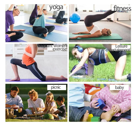 3MM/6MM Thick Yoga Mat Anti-skid Sports Fitness Mat EVA Comfort Foam