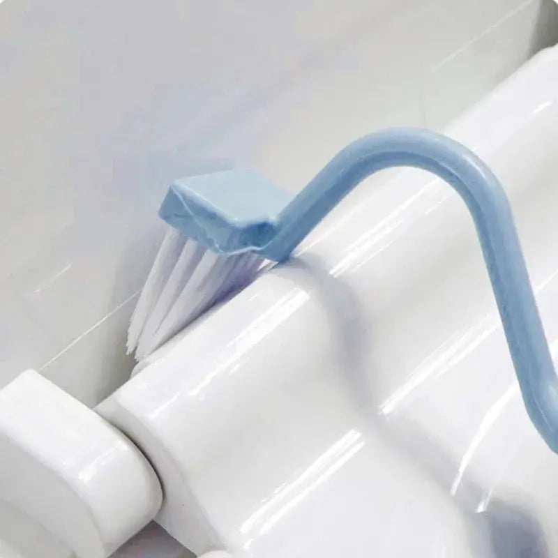 Toilet Cleaning Brush S Shape Portable Wc Scrubber Curved Side Bending