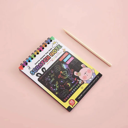 Montessori Scratch Painting Note Scratch Art Paper DIY Children Magic