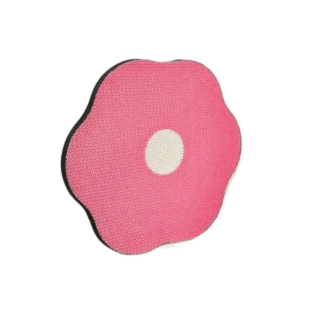 Flower Shape Cat Scratching Board Wall Mounted Detachable Cat Nail File Scratcher Space Saving Wear-resistant