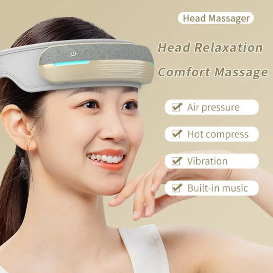 BlissVibe Pro: Heated Air Pressure Head Massager Shop1103750635 Store