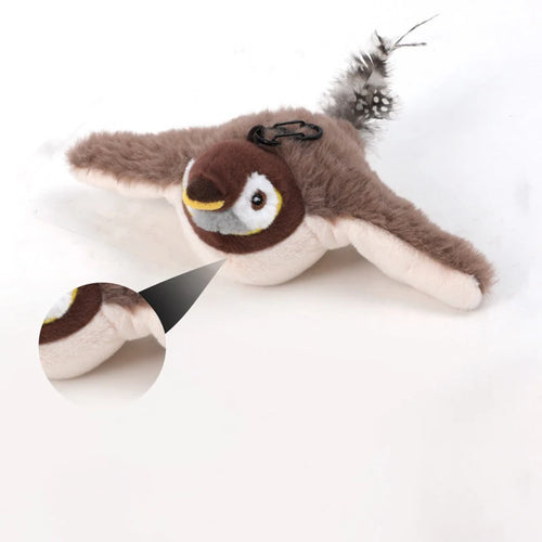Interactive Cat Toys Rechargeable Flying Bird Cat Toy Chirping