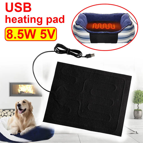 USB Heating Pad Folding Heated Sheet Car Seat Heating Cushion Seat