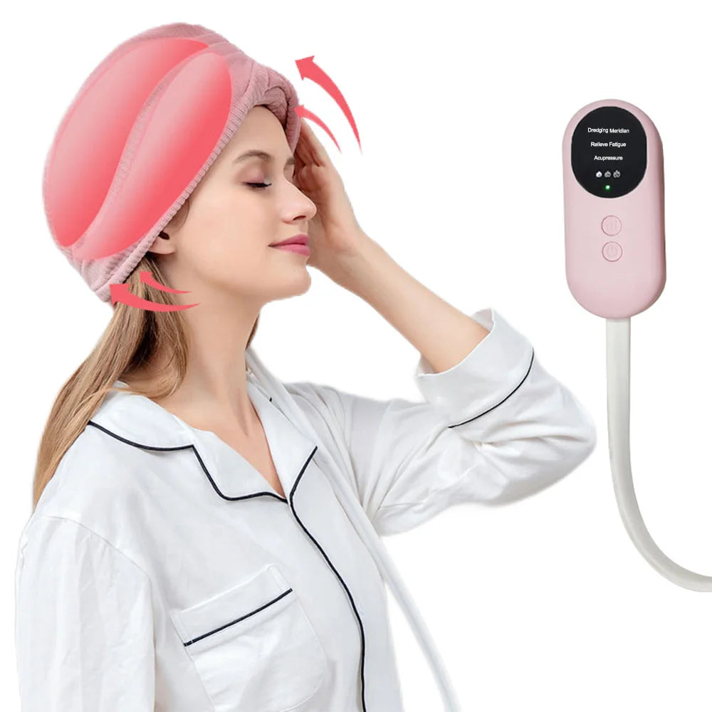 RelaxPro: Heated Air Pressure Head Massager for Ultimate Stress Relief Shop1103993626 Store