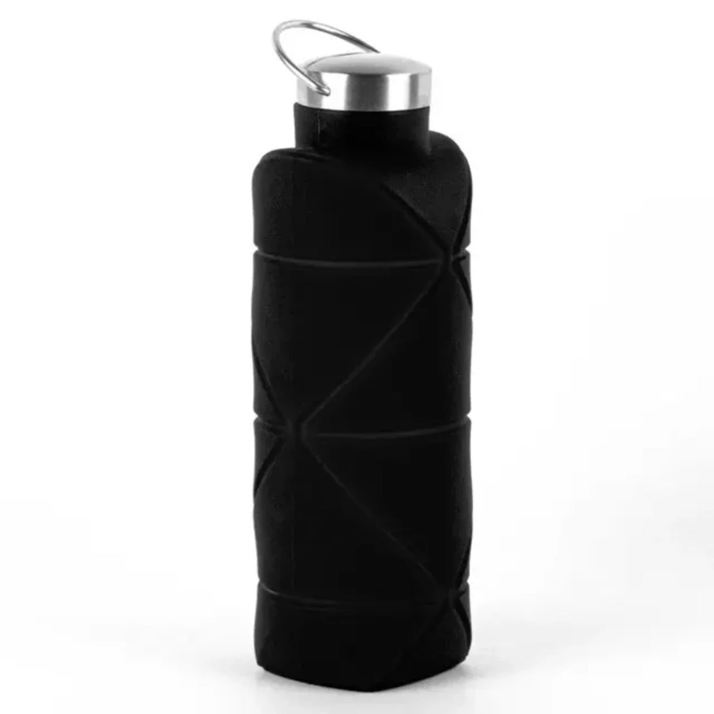 1Pc 750Ml Collapsible Water Bottle Leakproof Valve Reusable Silicone