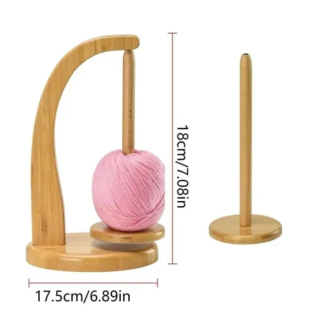 Tidy Your Threads: Elegant Wooden Yarn Spool Rack