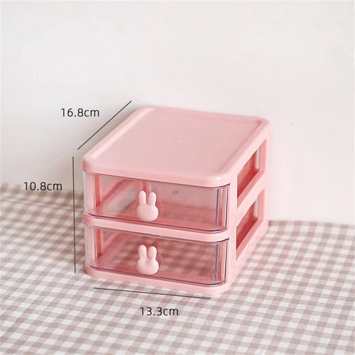Transparent Desk Organizer Drawer Cute Plastic Clear Organizing Boxes