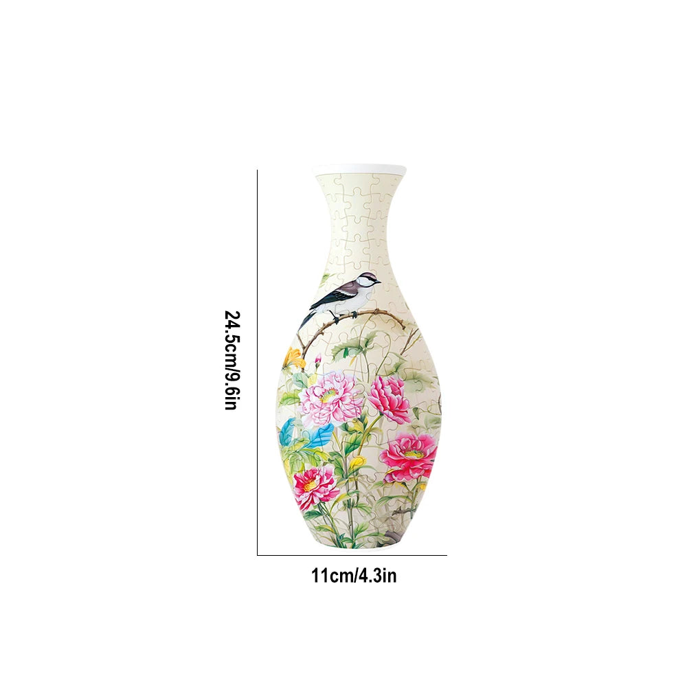 Creative Bloom: Build Your Own 3D Puzzle Vase