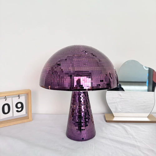 Retro Reflective Mushroom Shape Disco Mirror Ball DJ Light Modern Home