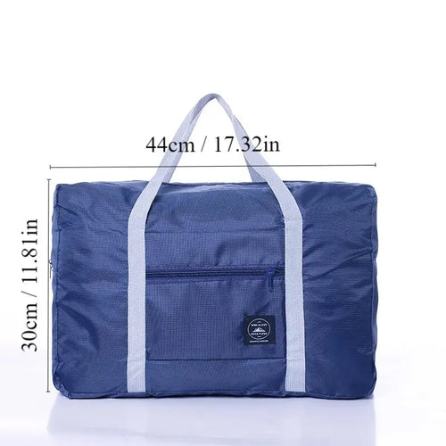 1Pc Red/Navy/Green Multifunctional Folding Travel Bag Single Shoulder