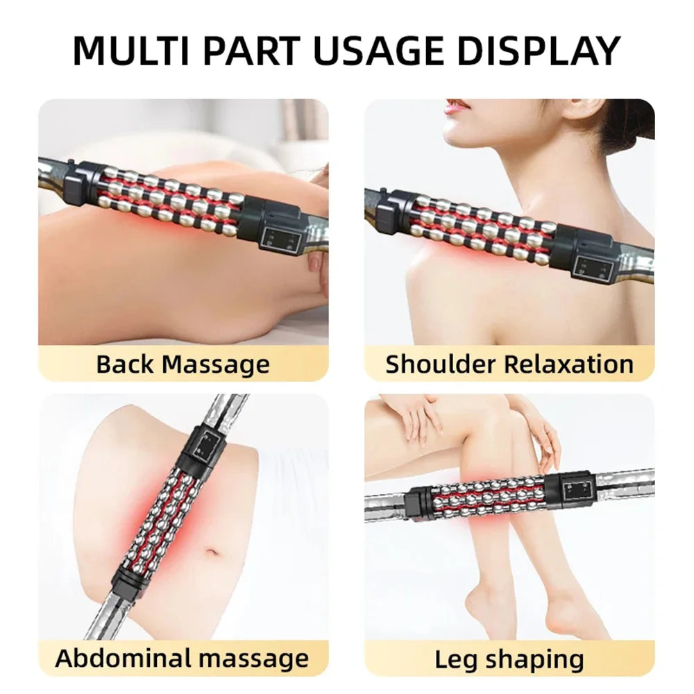 New 36W Relaxed Red Light Heated Massage Device Roll Massager 360°