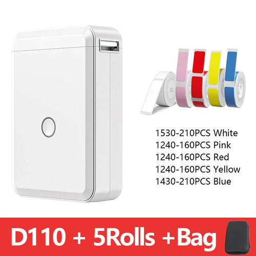 Niimbot D110 Portable Mini Printer Thermal Adhesive Sticker Label