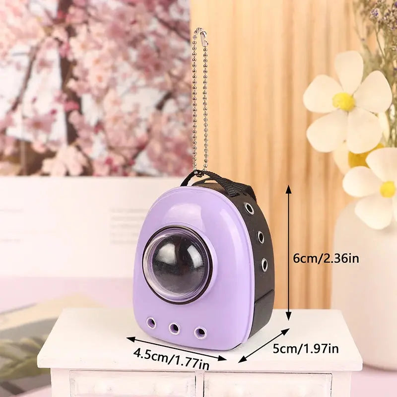 1PCS 1:6 Doll Mini Backpack Key Chain Space Bag For Dollhouse Scene