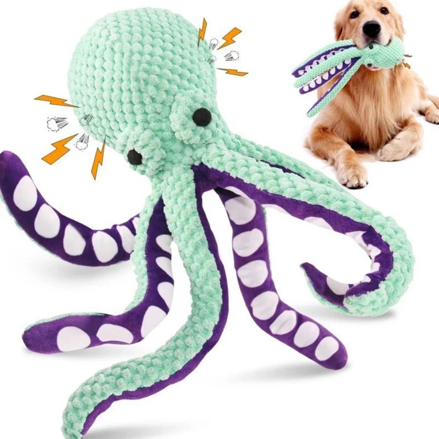 The Ultimate Plush Octopus Toy for Dogs: Soft, Squeaky, and Irresistible!
