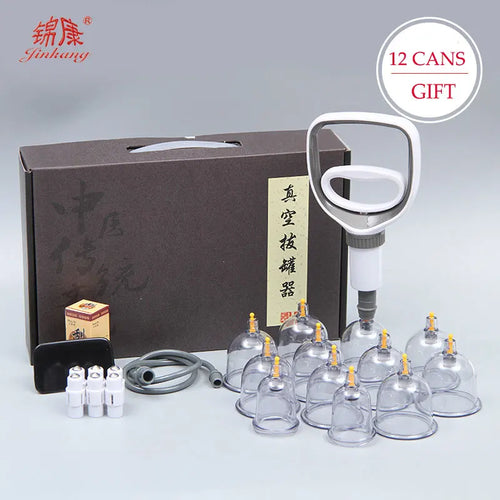 Vacuum Cupping Therapy Set Massage Body Cups Ventosas Anti-Cellulite