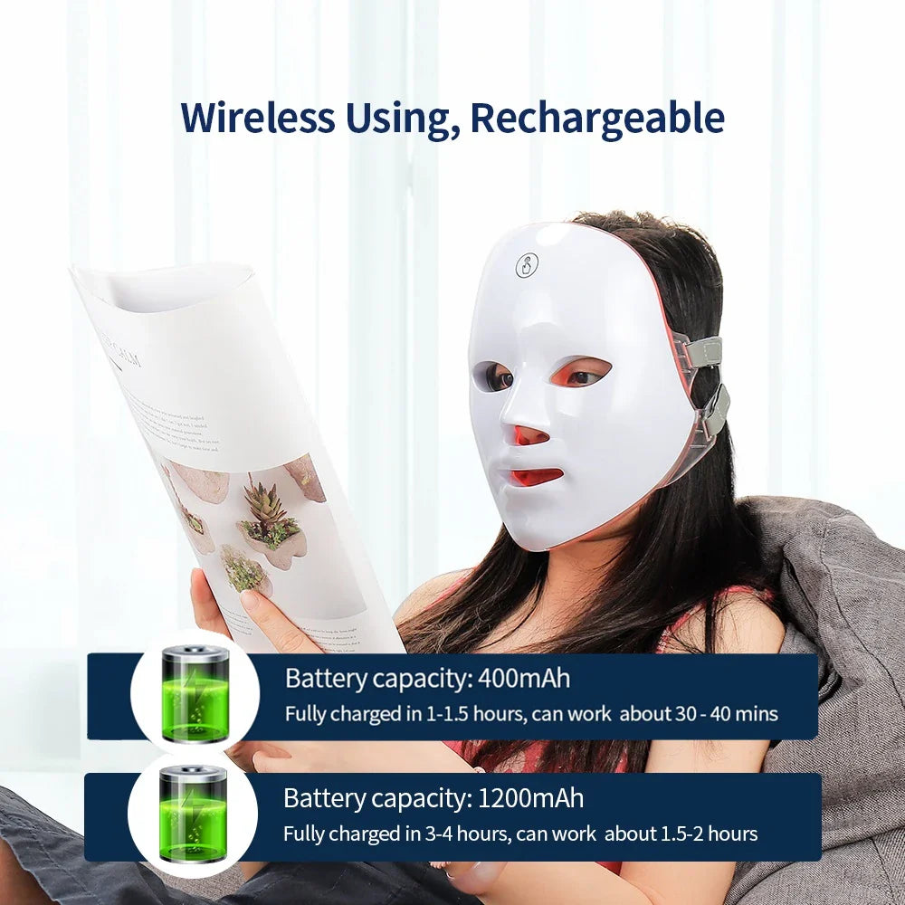 7-Color LED Photon Therapy Mask