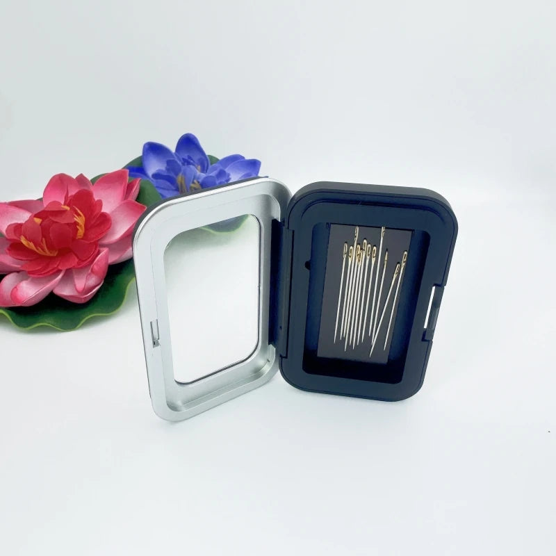 Magnetic Sewing Needles Holder Black Rectangle Sewing Needle Storage