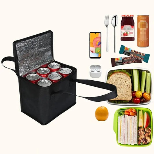 Portable Food Delivery Bag Lunch Cooler Bag Folding Insulation Picnic