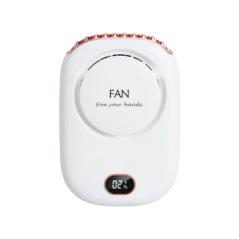Portable Hanging Neck Fan Mini Cooling Waist Fans Bladeless USB Rechargeable Sports Cooler Fan For Outdoor Sports Travel